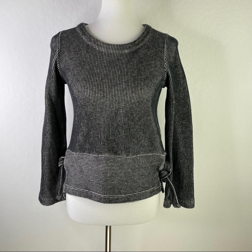 Madewell French Rib Side-Tie Knit Top